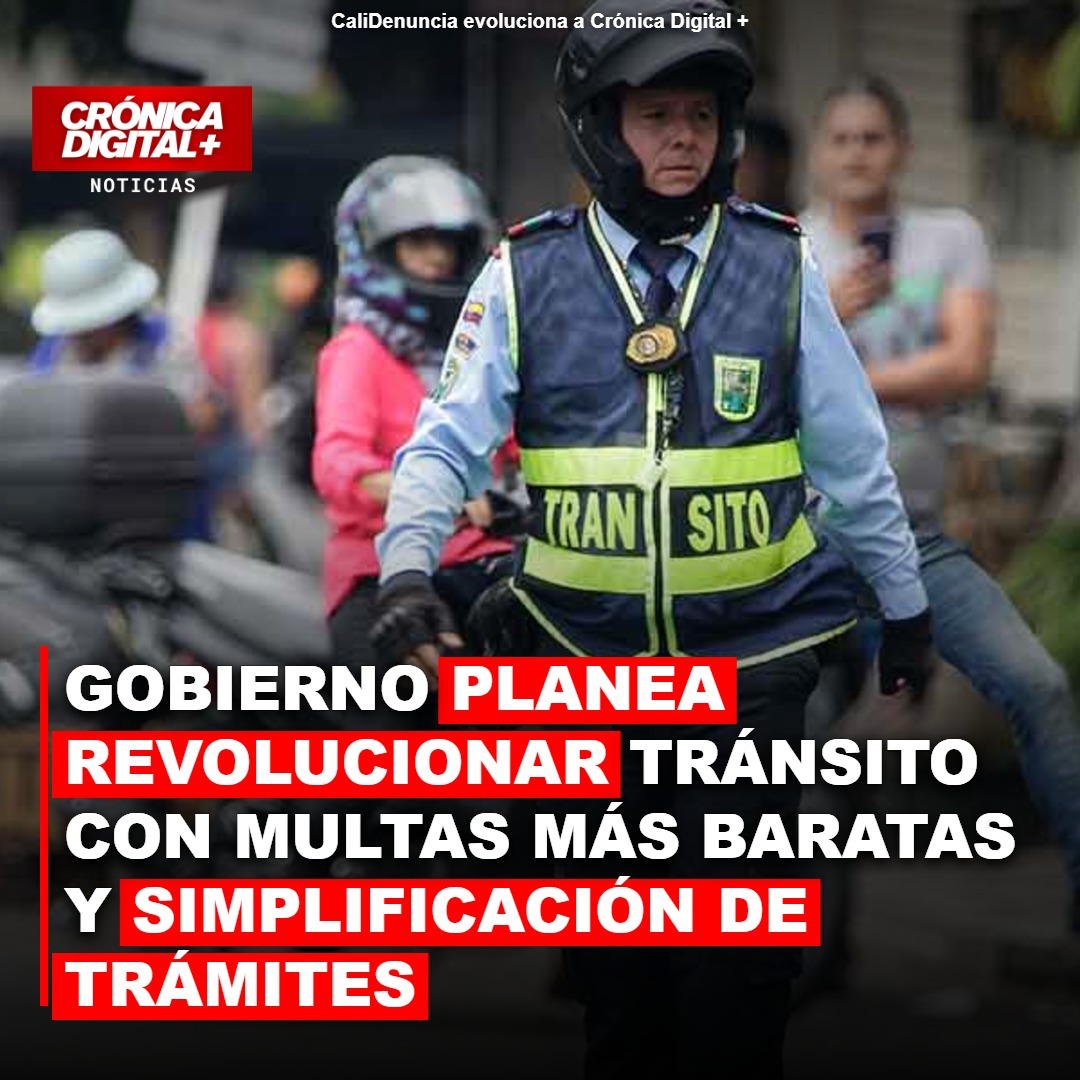 Gobierno busca abaratar multas y simplificar trámites de tránsito