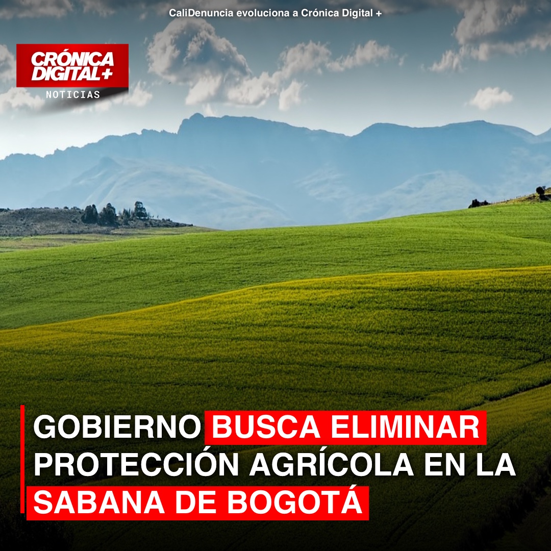 Gobierno busca eliminar protección agrícola en la Sabana de Bogotá