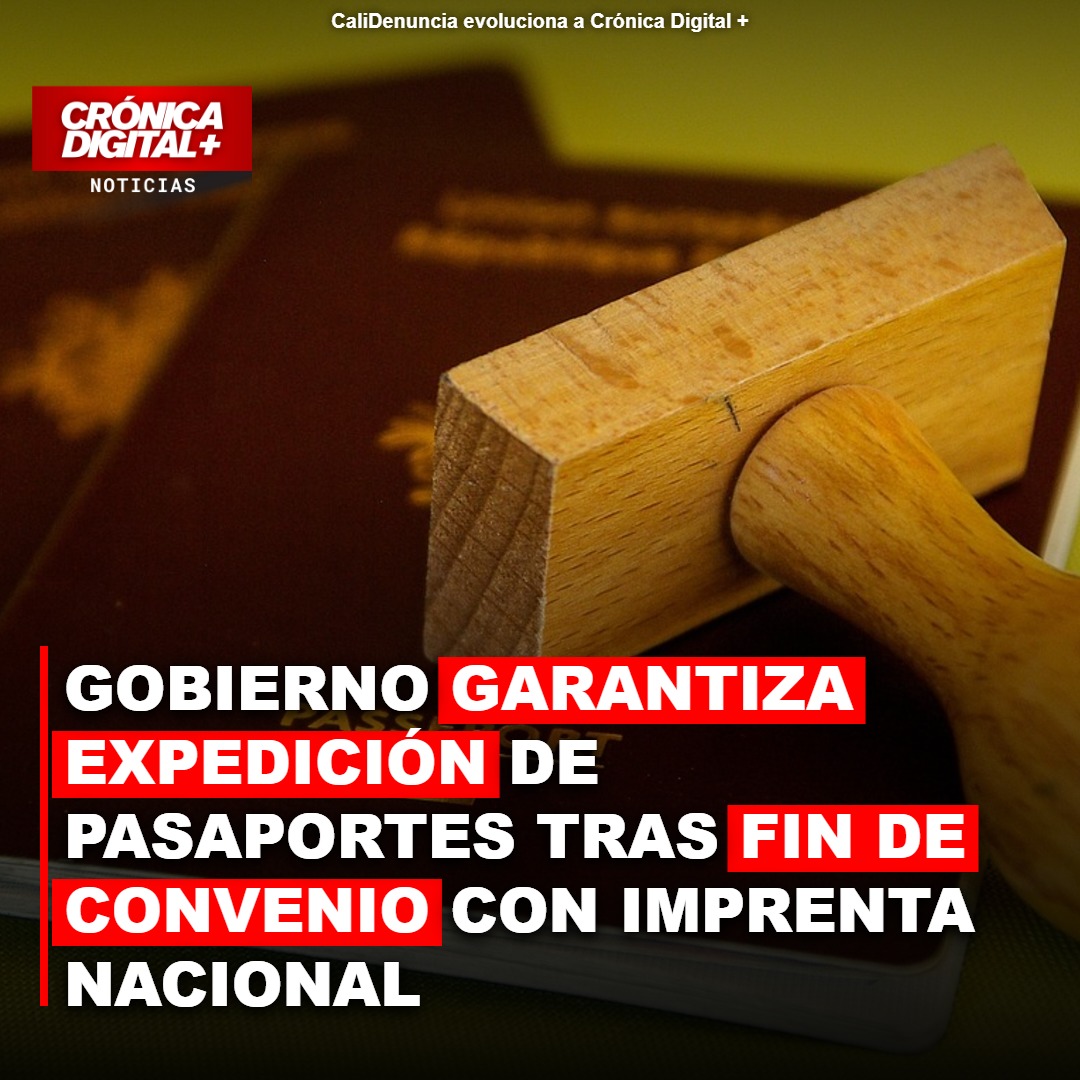 Gobierno colombiano asegura continuidad de pasaportes tras fin de contrato