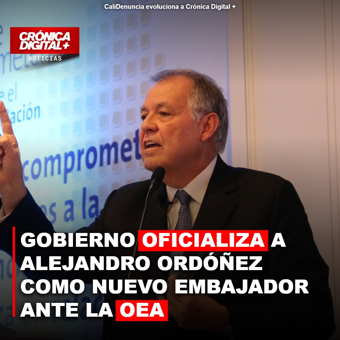 Gobierno de De La Espriella designa a Ordóñez embajador ante la OEA