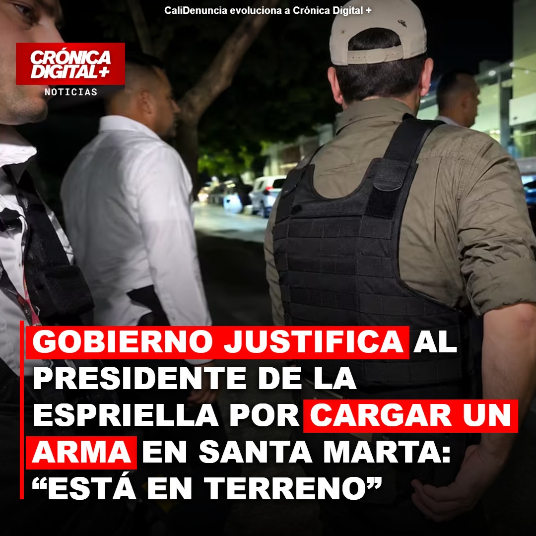 Gobierno defiende a De la Espriella por portar arma en Santa Marta