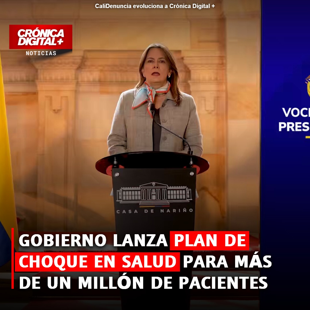 Gobierno lanza plan de choque en salud para más de un millón de pacientes
