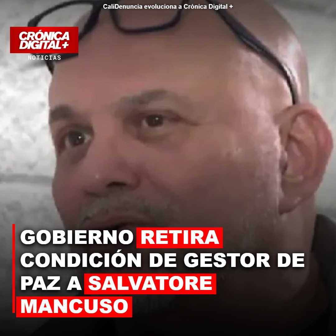 Gobierno retira condición de gestor de paz a Salvatore Mancuso