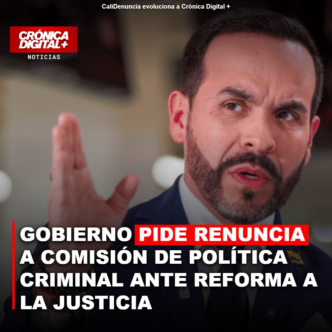 Gobierno solicita dimisión a Comisión Política Criminal por reforma judicial