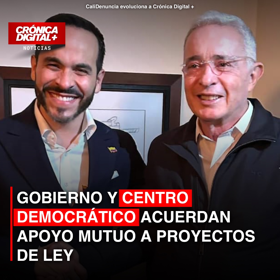 Gobierno y Centro Democrático acuerdan impulsar proyectos legislativos clave