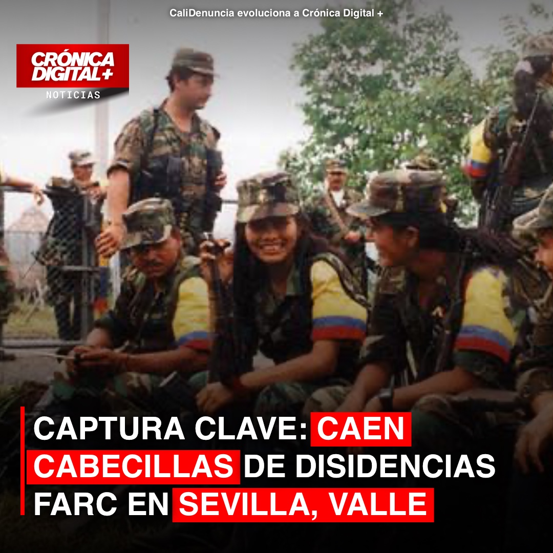 Golpe a disidencias FARC: Cabecillas caen en Sevilla y Tuluá