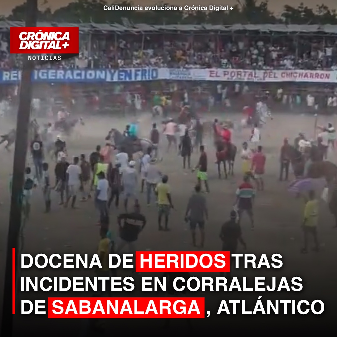 Incidentes en corralejas de Sabanalarga dejan doce heridos y alerta autoridades