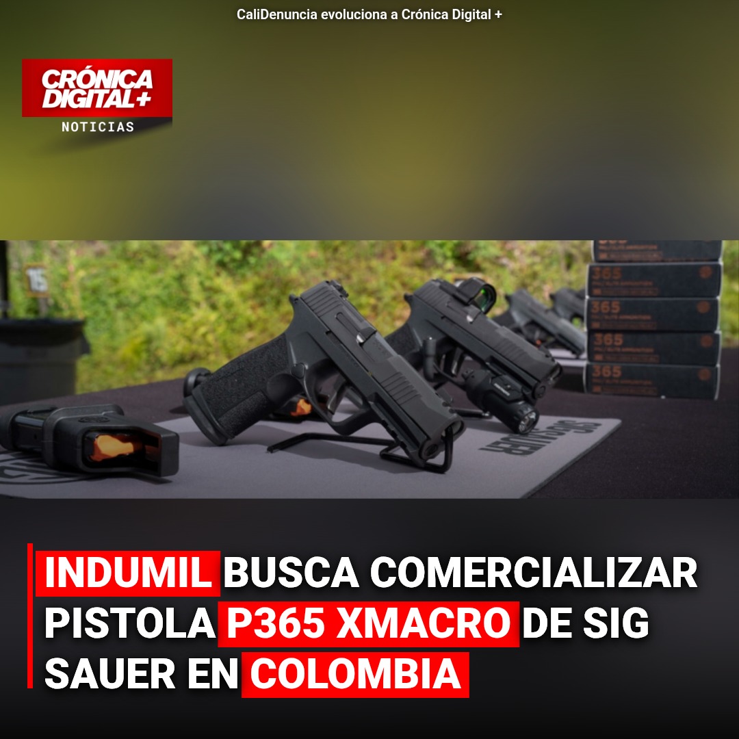 Indumil comercializará pistola SIG Sauer P365 XMacro en Colombia