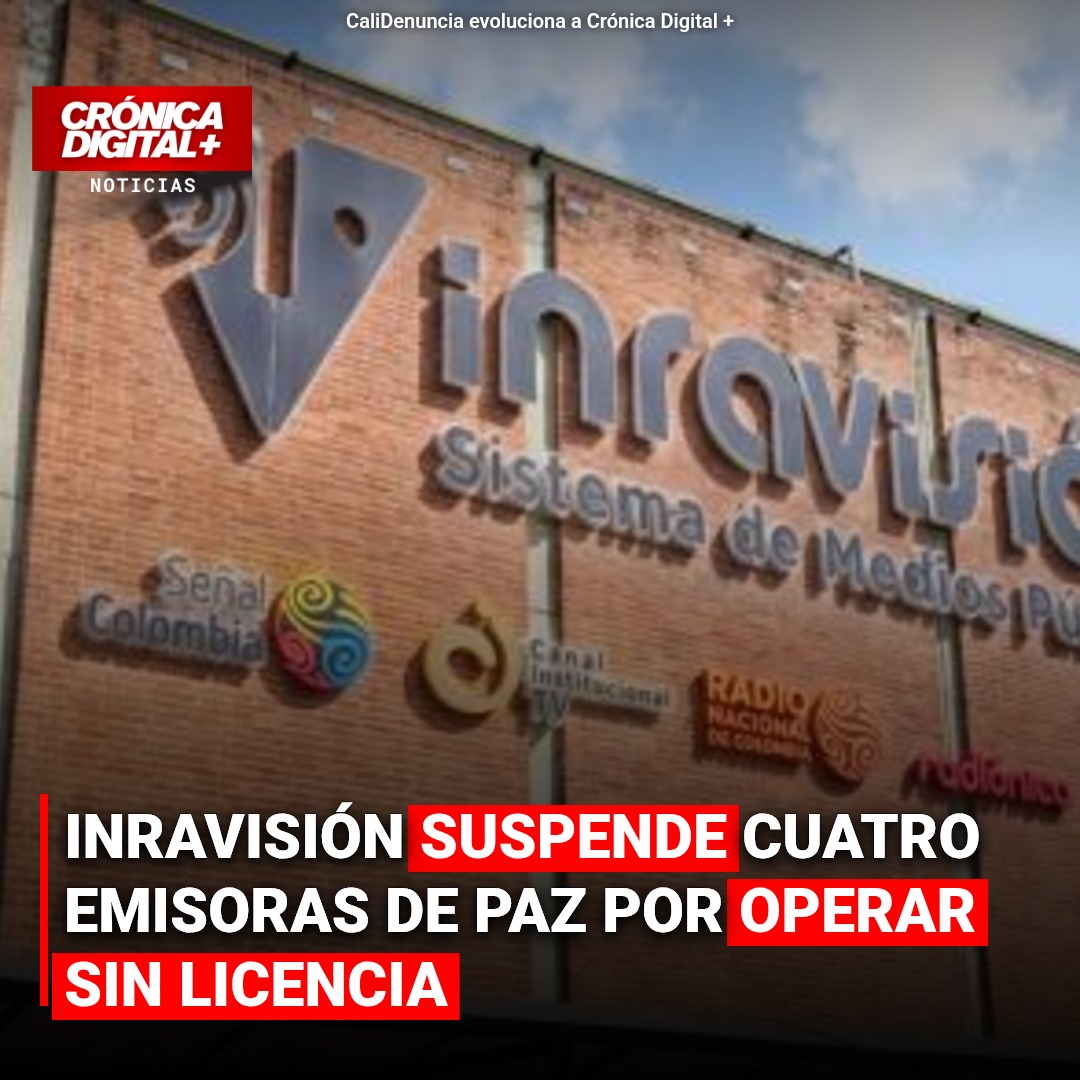 Inravisión suspende cuatro emisoras de paz por operar sin licencia