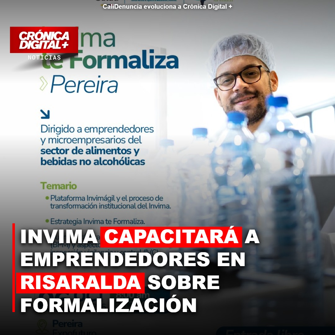 Invima capacitará a Emprendedores en Risaralda sobre formalización