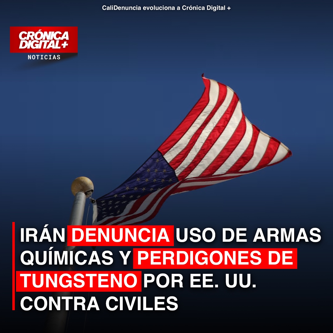 Irán acusa a EE. UU. de usar armas químicas y tungsteno contra civiles