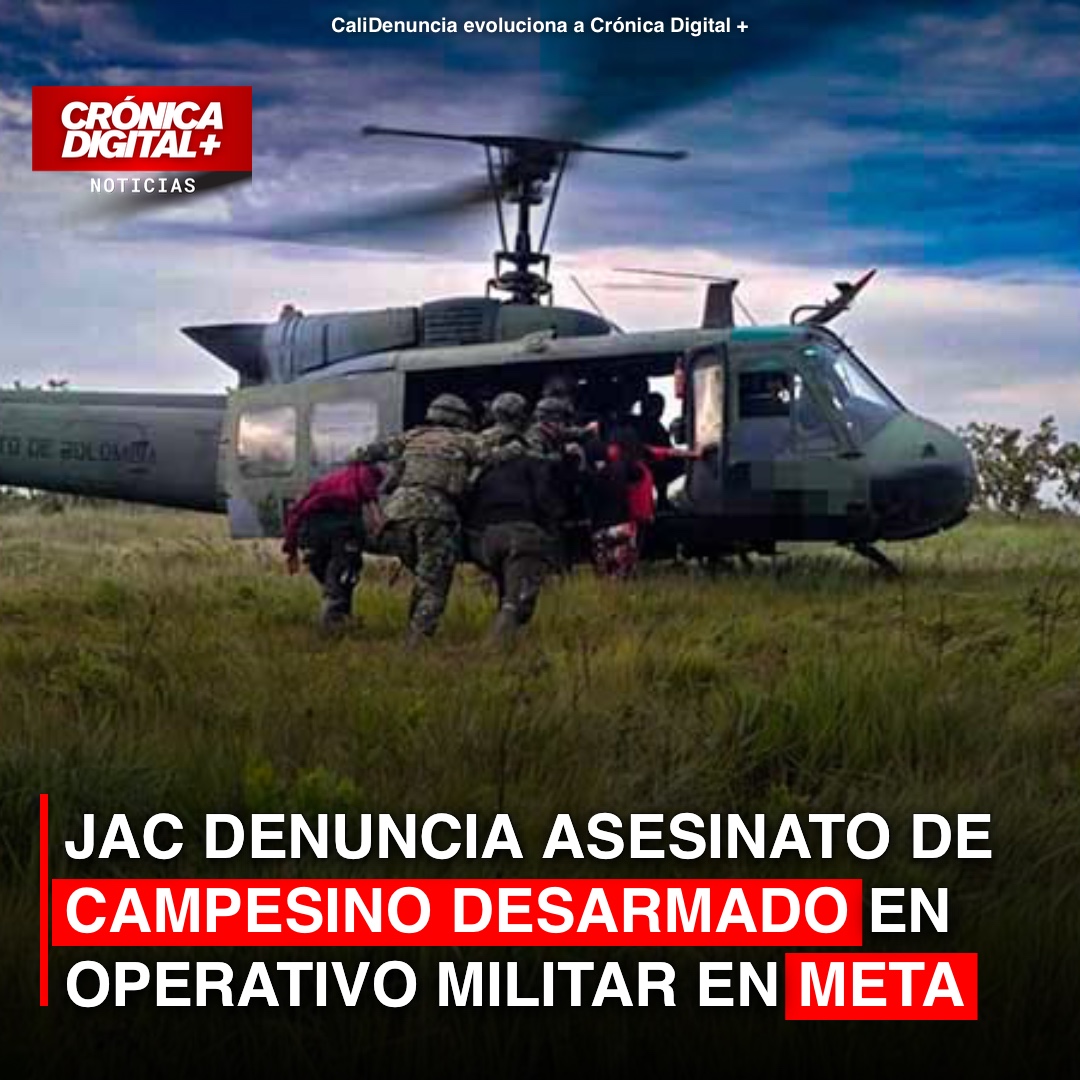 JAC denuncia asesinato de campesino desarmado en operativo militar en Meta
