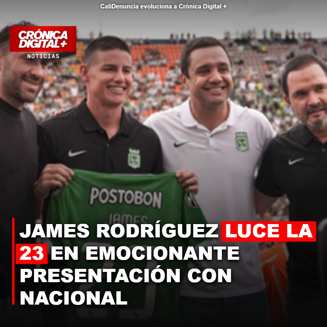 James Rodríguez deslumbra con la 23 en presentación con Nacional