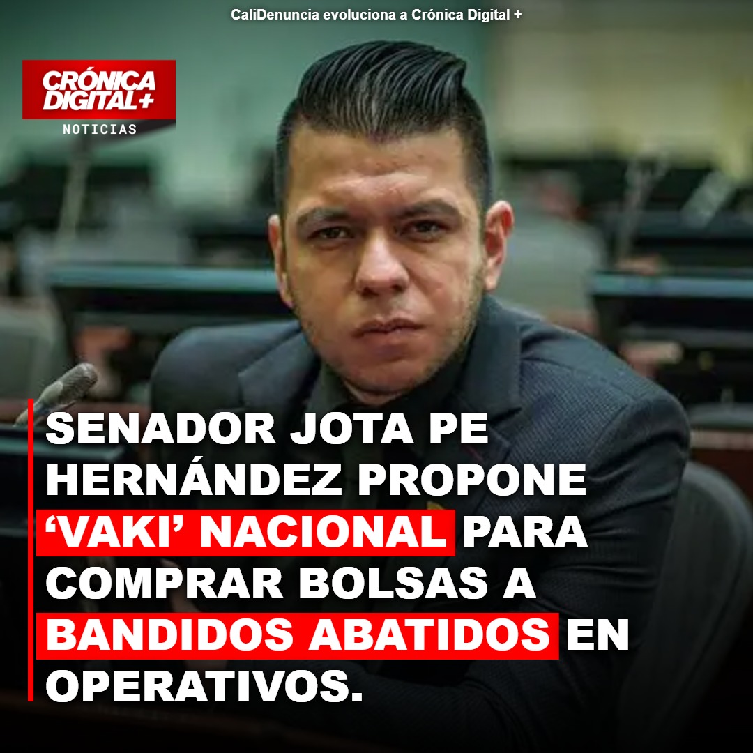 Jota Pe Hernández propone ‘vaki’ para bolsas de abatidos en operativos