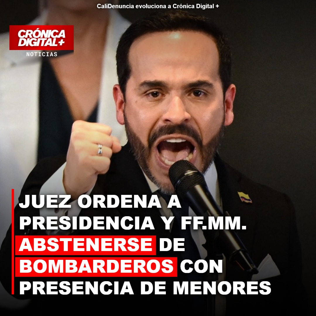 Jueza restringe bombardeos militares con presencia infantil en Colombia