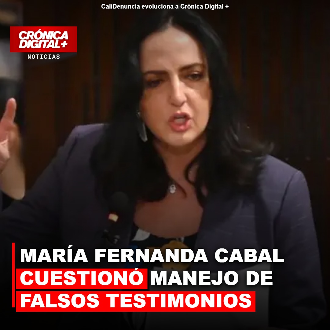 María Fernanda Cabal cuestionó manejo de falsos testimonios
