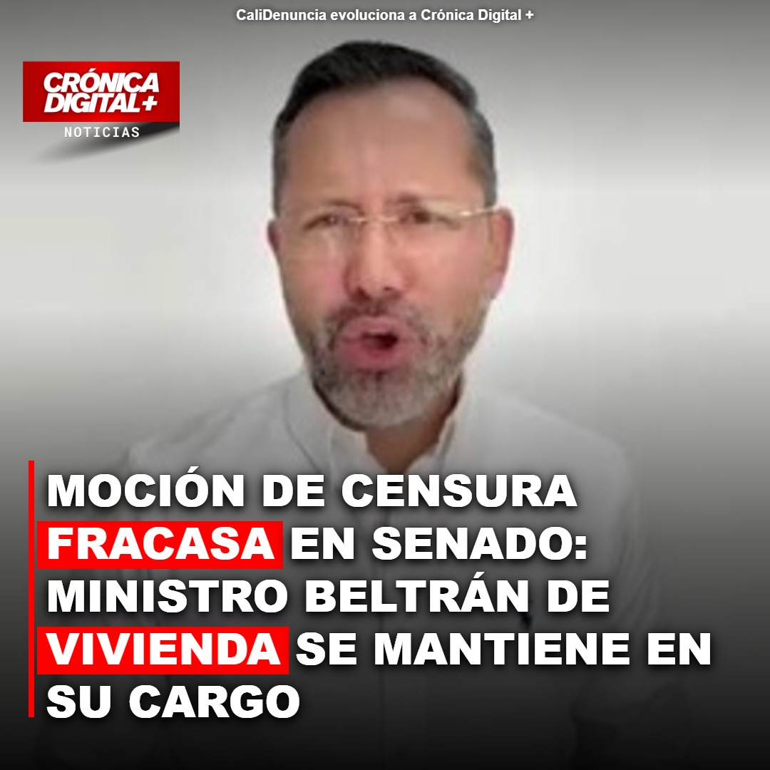 Ministro Beltrán conserva cartera de Vivienda tras moción de censura