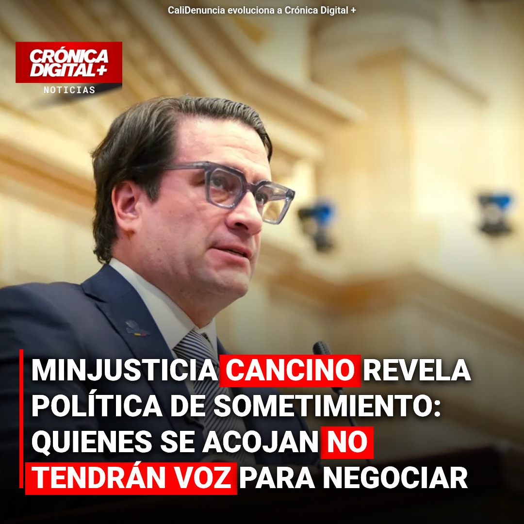 Ministro Cancino detalla sometimiento: Sin negociación para grupos armados