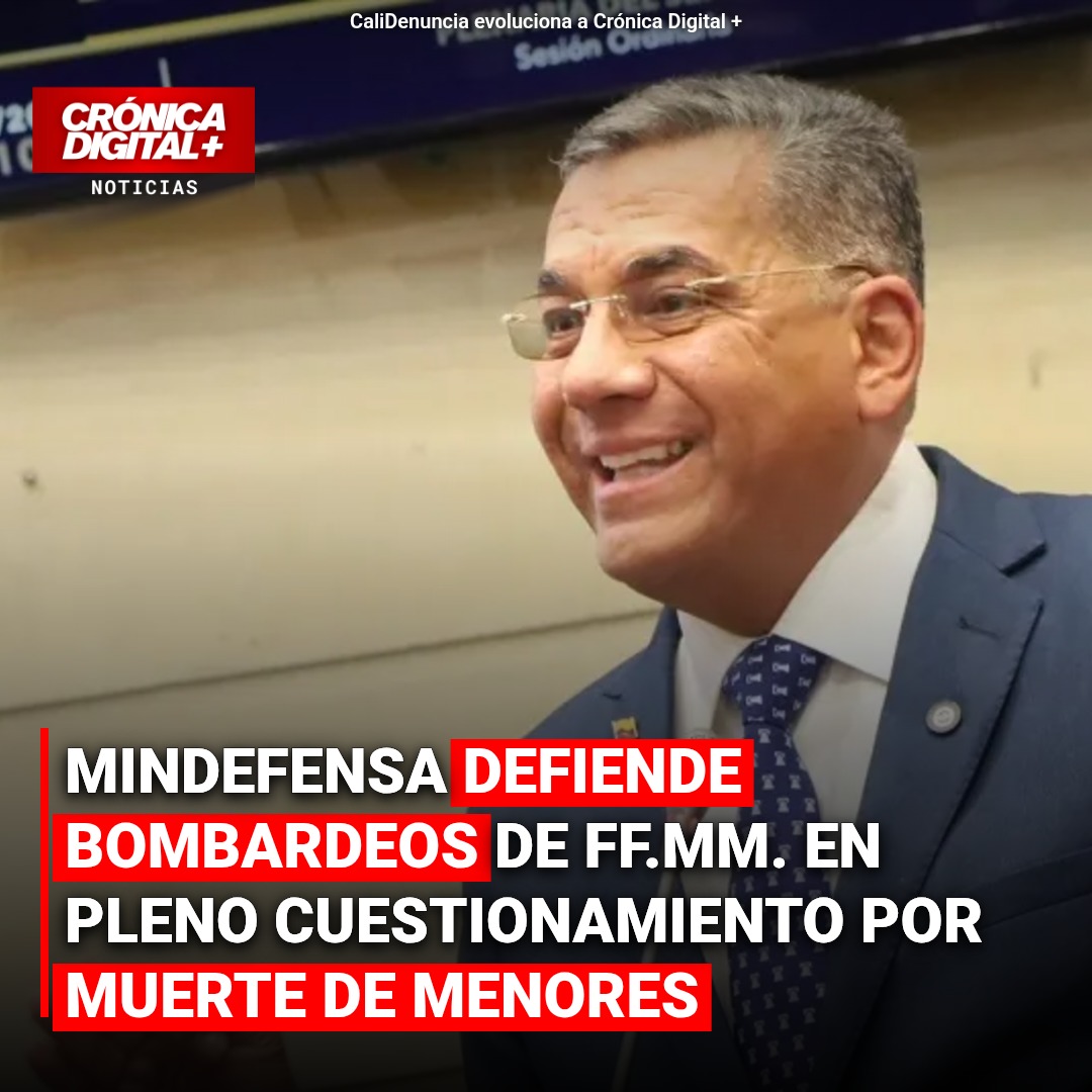 Ministro de Defensa Defiende Bombardeos Aéreos tras Muerte de Menores