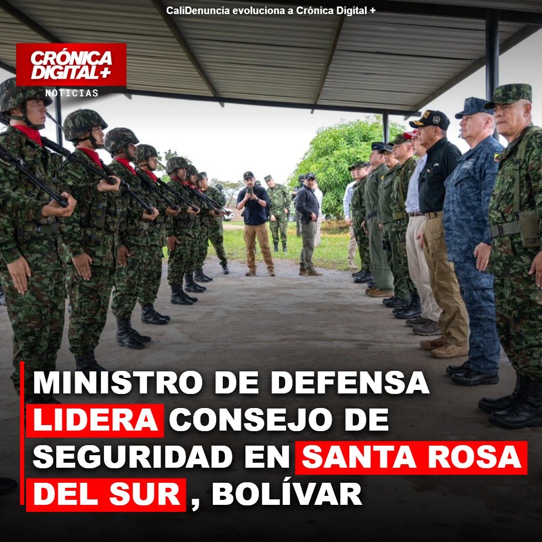 Ministro de Defensa lidera Consejo de Seguridad en Santa Rosa del Sur, Bolívar