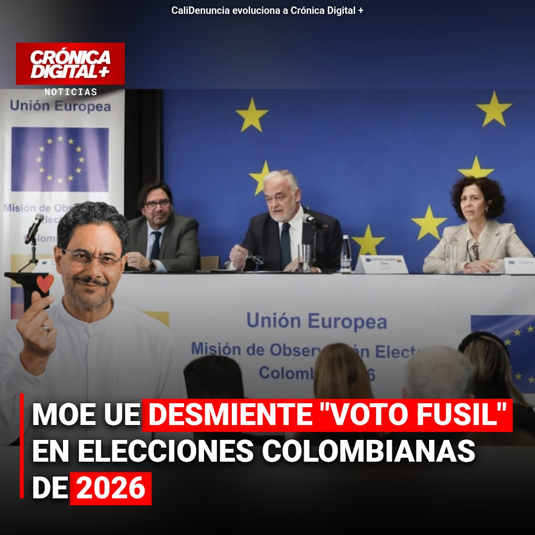 MOE UE desmiente «voto fusil» en elecciones de Colombia 2026