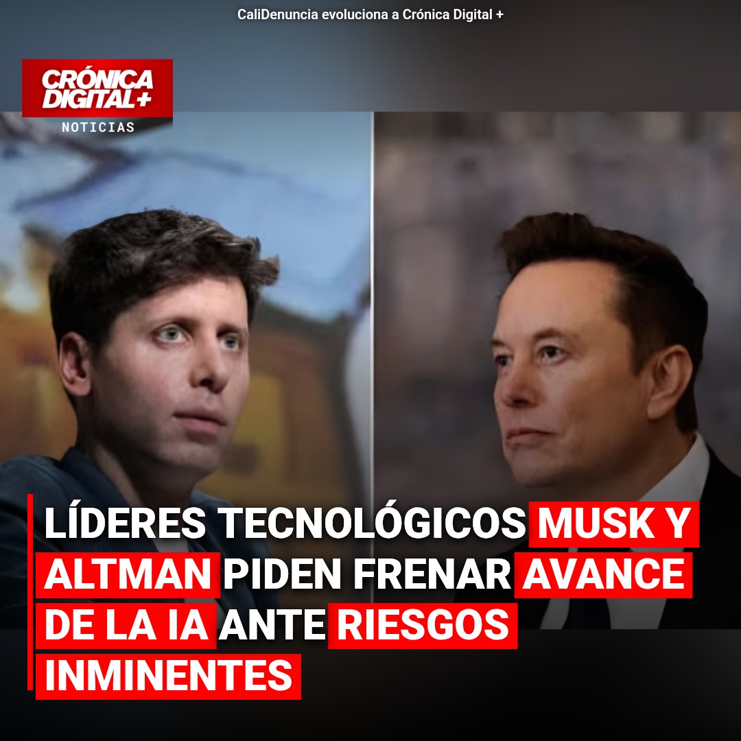 Musk y Altman respaldan llamado a frenar desarrollo de IA
