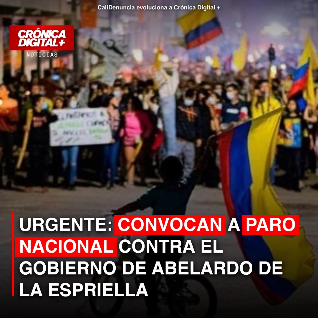 Organizaciones Sociales Declaran Paro Nacional contra Gobierno de De la Espriella
