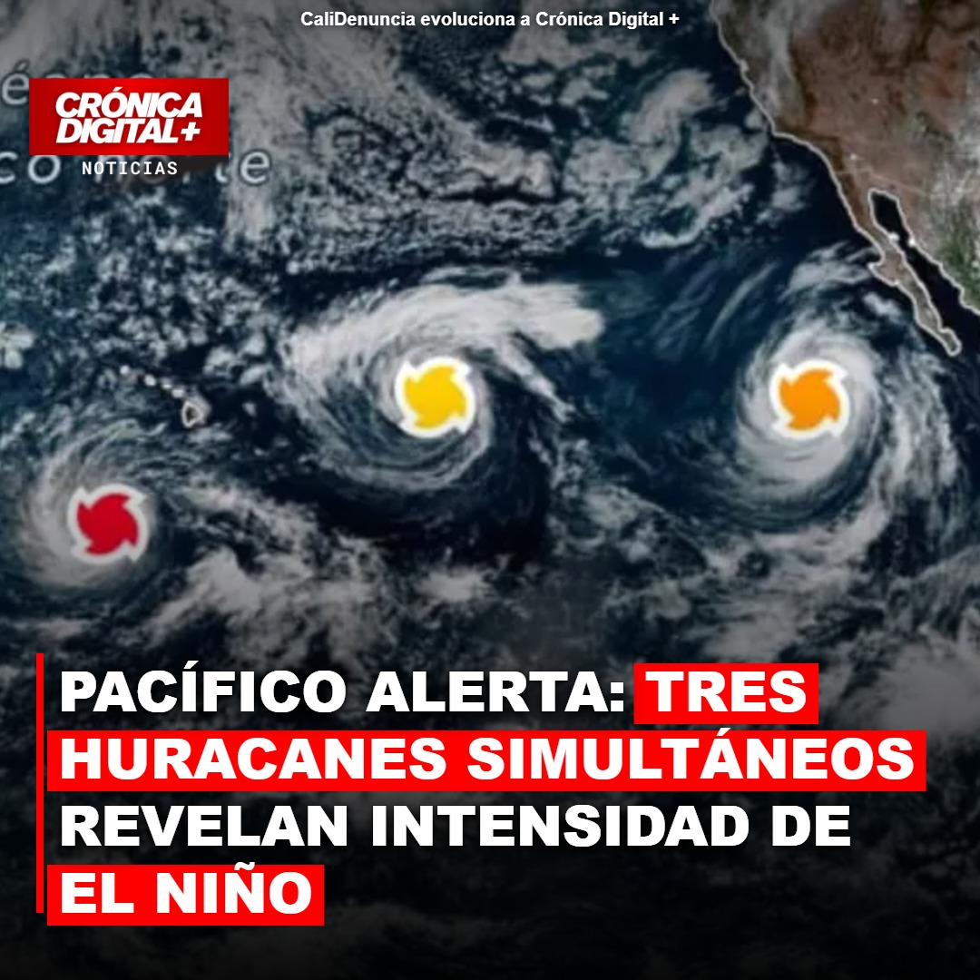 Pacífico bajo alerta: tres huracanes simultáneos intensifican efecto de El Niño