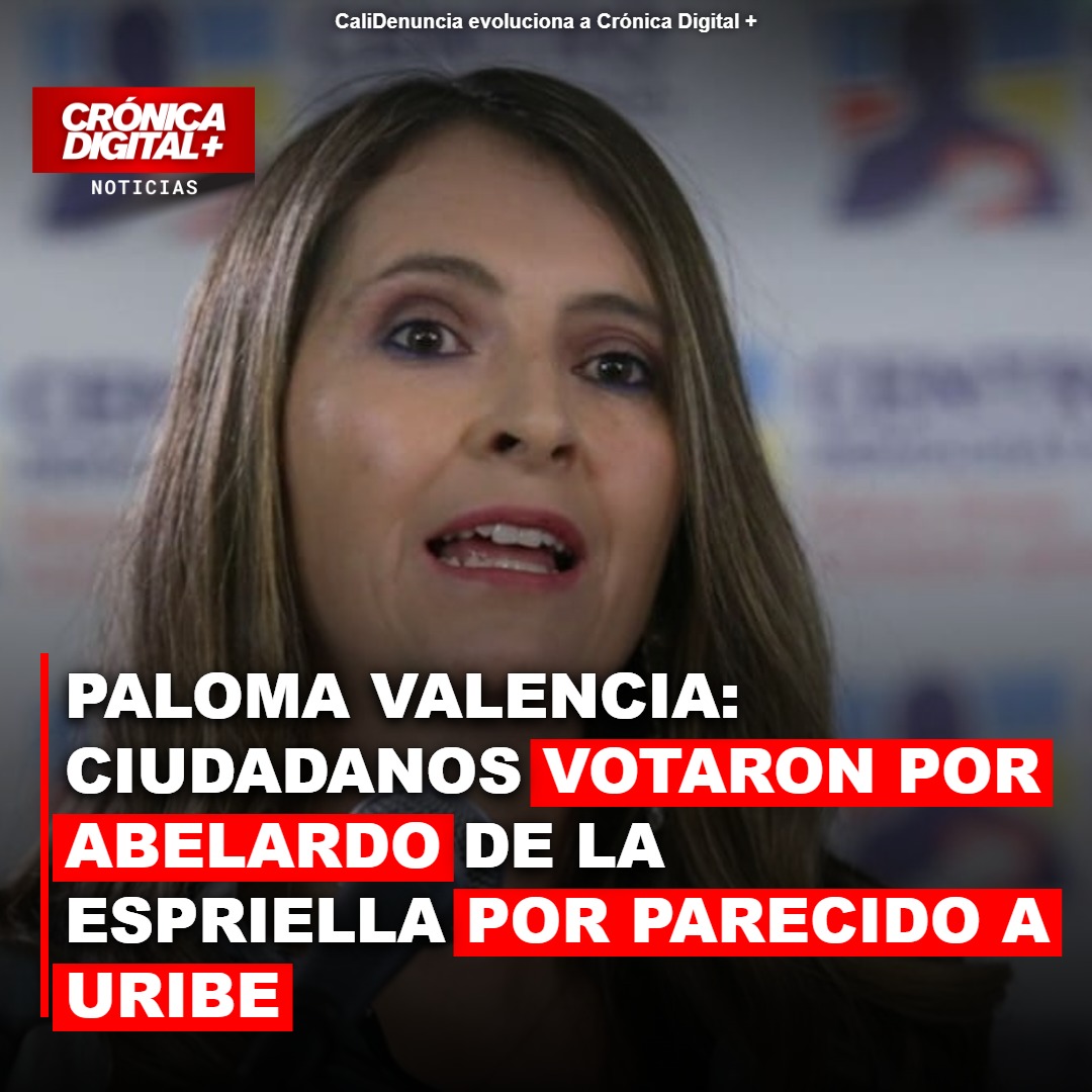 Paloma Valencia: Elección de De la Espriella por parecido a Uribe genera polémica