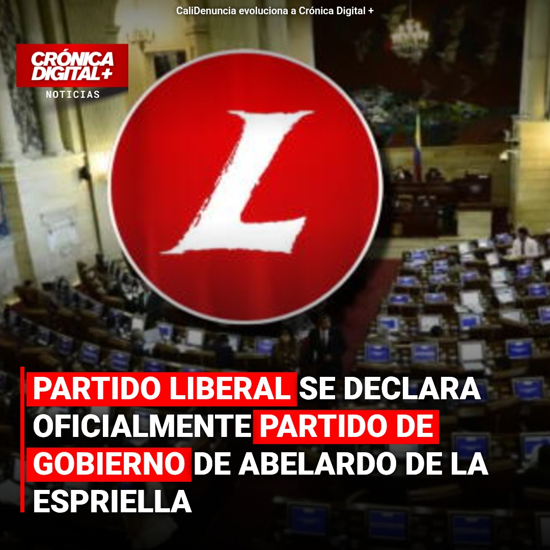 Partido Liberal formaliza apoyo al gobierno de Abelardo De La Espriella