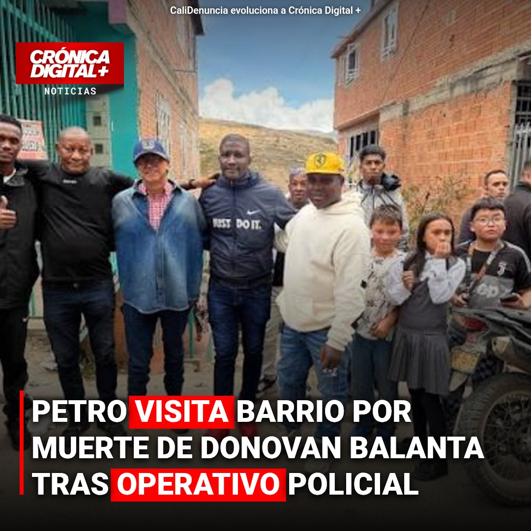 Petro visita Caracolí tras muerte de Donovan Balanta en operativo policial