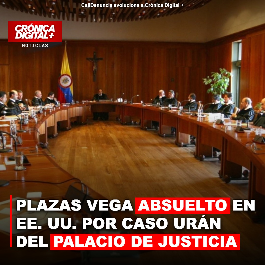 Plazas Vega absuelto en EE. UU. por caso Urán del Palacio de Justicia