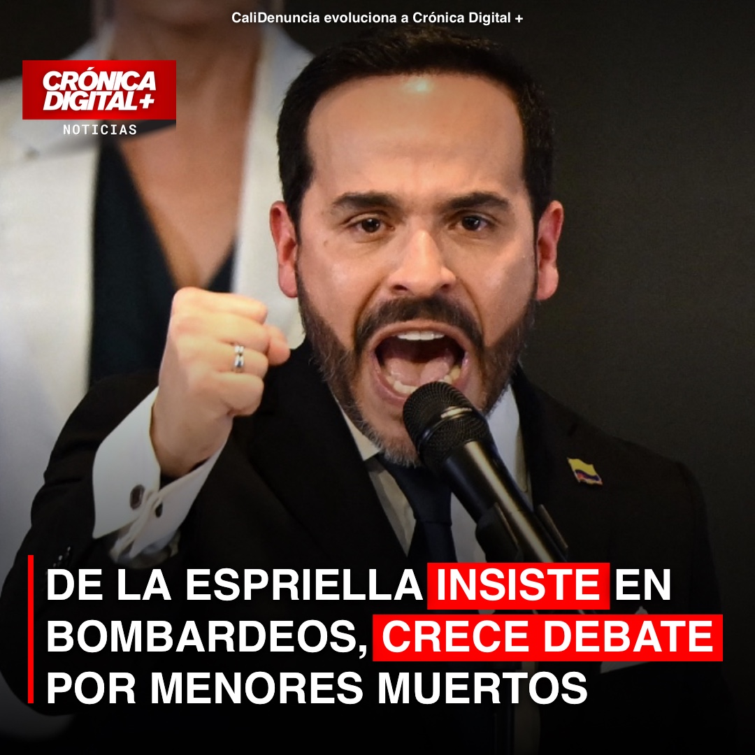 Polémica: De la Espriella defiende bombardeos pese a presencia de menores