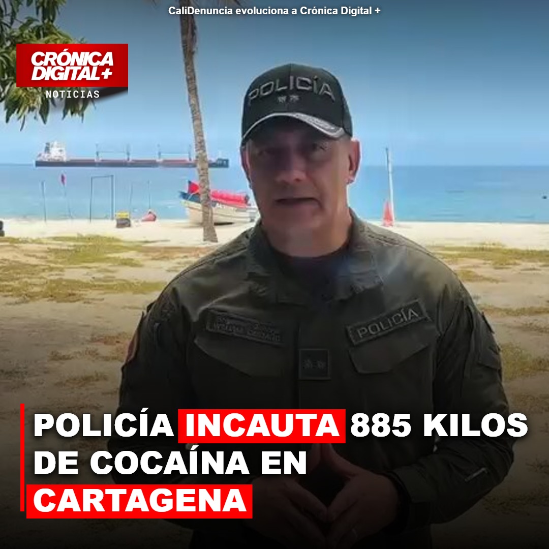 Policía incauta 885 kilos de cocaína en Cartagena