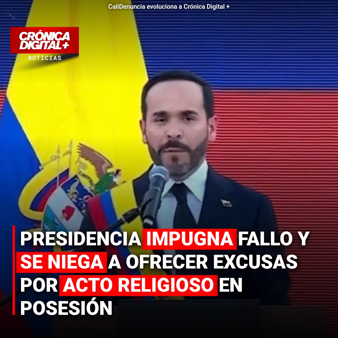 Presidencia impugna fallo por acto religioso en posesión de Abelardo De La Espriella