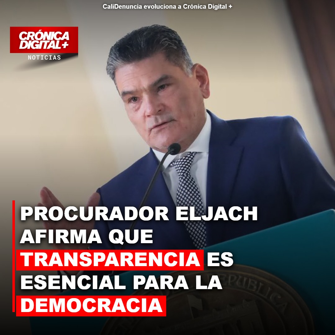 Procurador Eljach afirma que Transparencia es esencial para la democracia