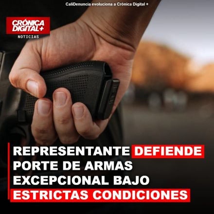 Representante Londoño defiende porte de armas excepcional en Colombia