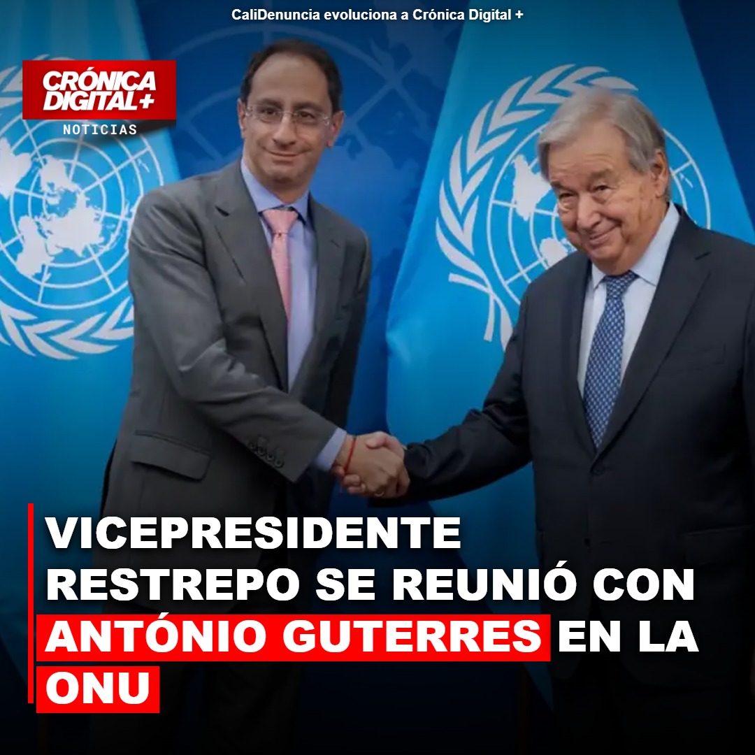 Restrepo se reúne con Guterres antes de intervención en ONU