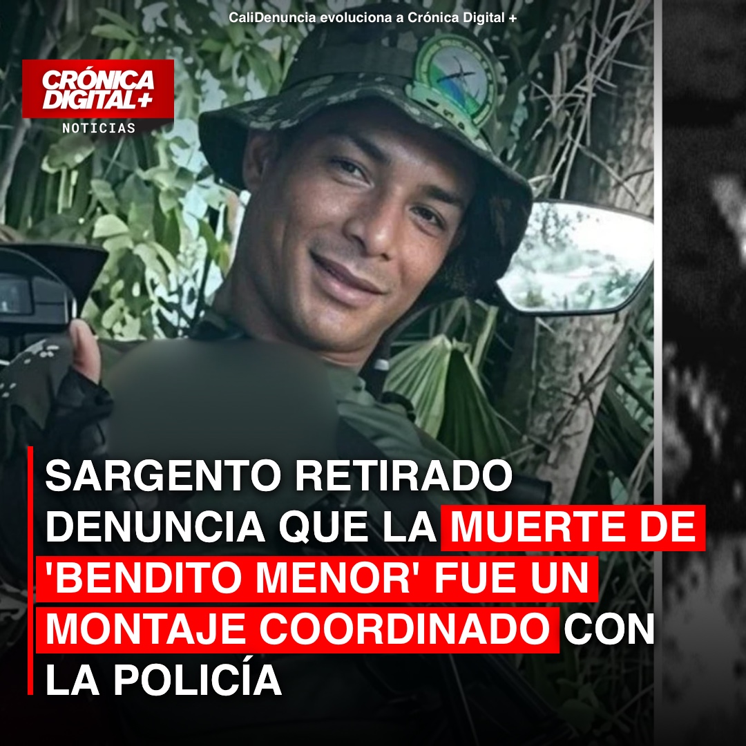 Sargento retirado denuncia que la muerte de ‘Bendito Menor’ fue un montaje coordinado con la Policía
