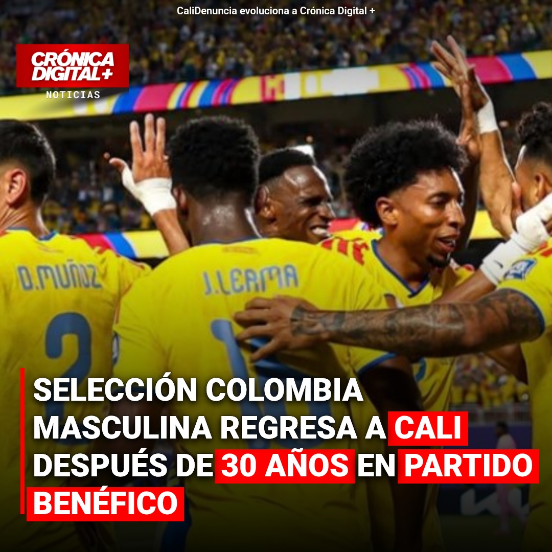 Selección Colombia masculina regresa a Cali tras 30 años en partido benéfico