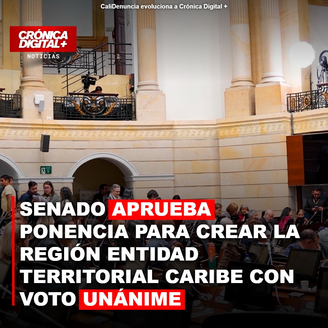 Senado avala ponencia para crear la Región Caribe con voto unánime