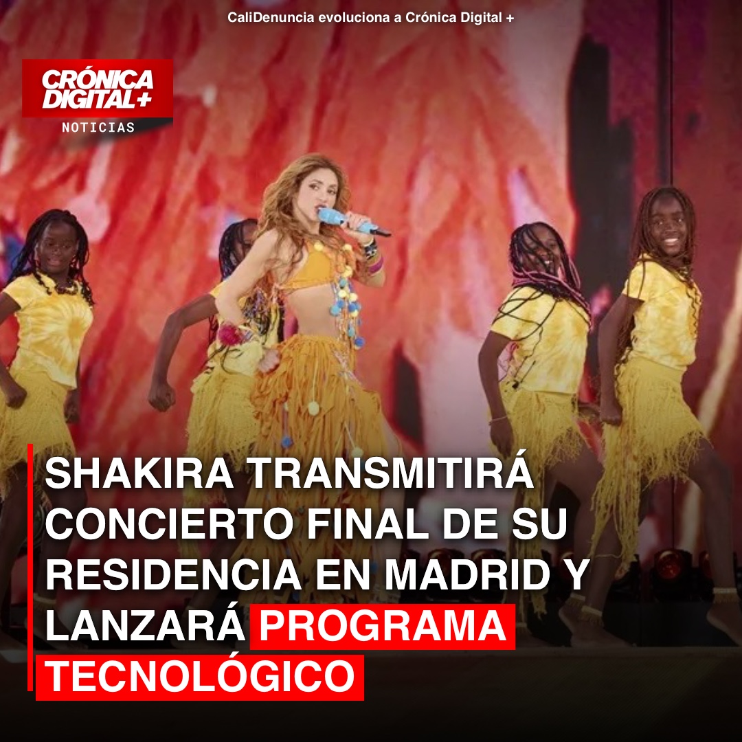 Shakira emitirá concierto global y lanzará programa tecnológico AWS