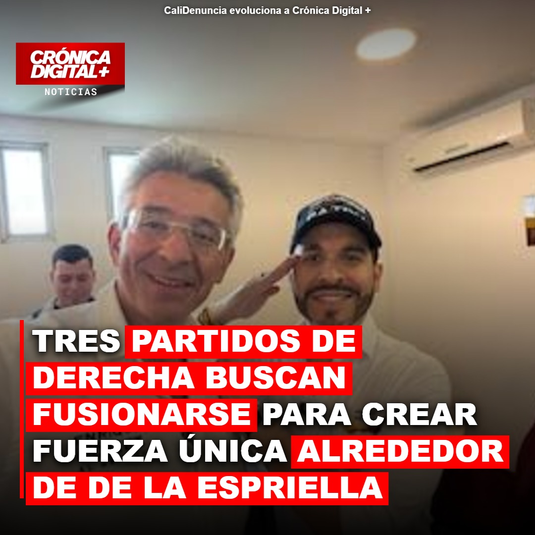 Tres partidos de derecha buscan fusionarse para crear fuerza única alrededor de De la Espriella de cara a las elecciones regionales