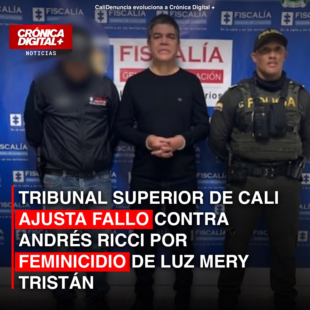 Tribunal de Cali ajusta fallo contra Andrés Ricci por feminicidio