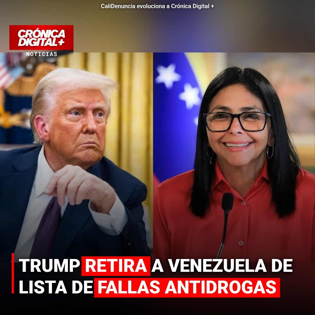 Trump Retira Sanción Antidrogas a Venezuela, Colombia Permanece Señalada