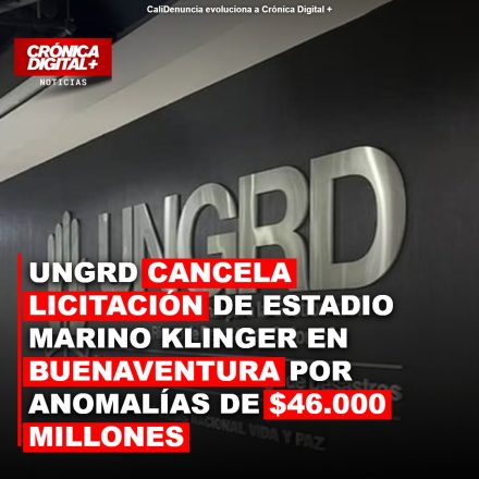 UNGRD cancela licitación de estadio Marino Klinger por graves fallas