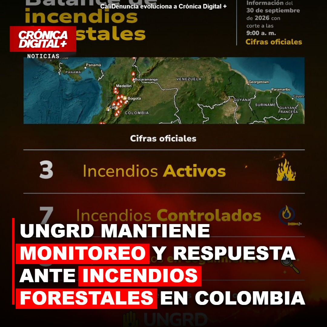 UNGRD mantiene monitoreo y respuesta ante incendios forestales en Colombia