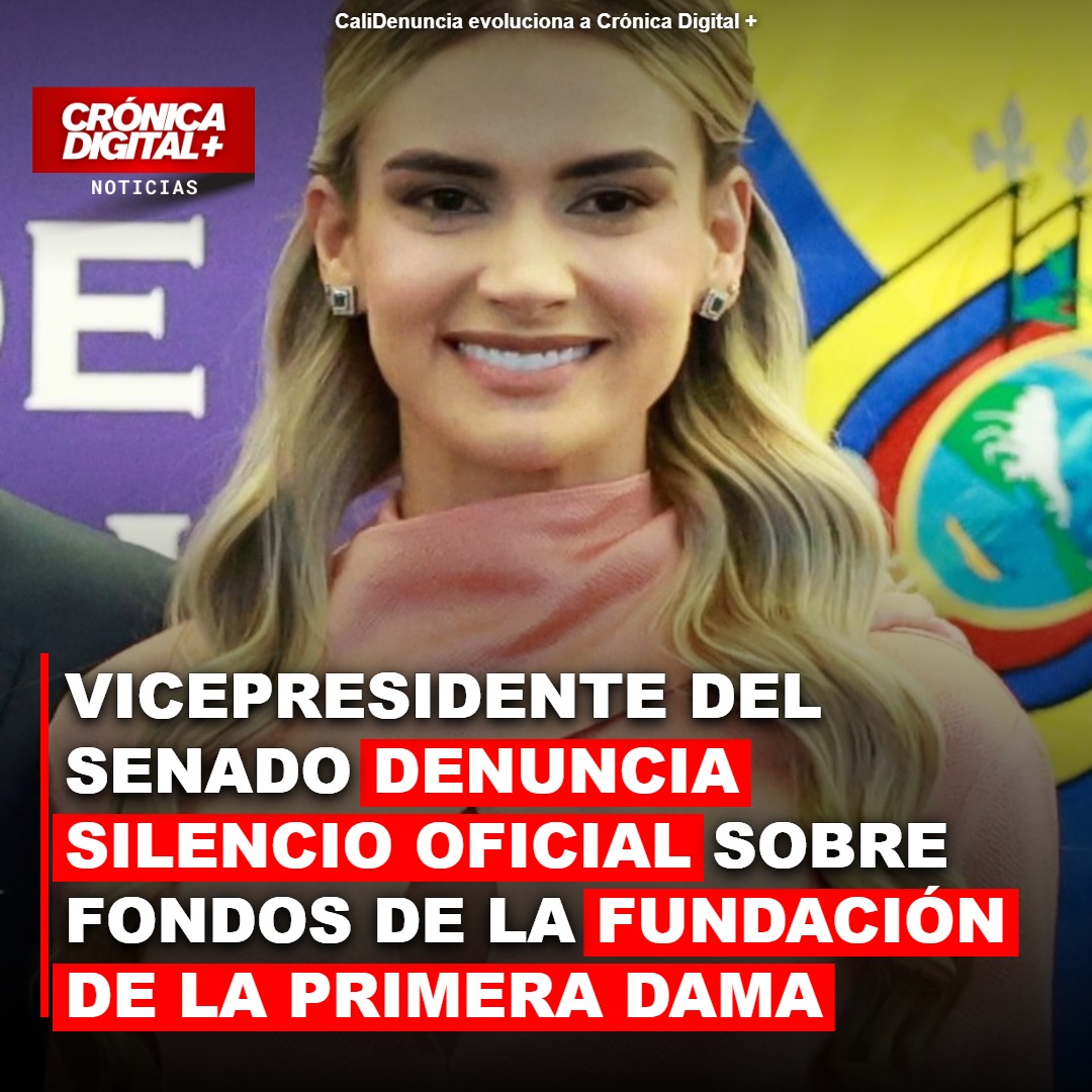 Vicepresidente del Senado denuncia silencio oficial sobre fondos de la fundación de la primera dama