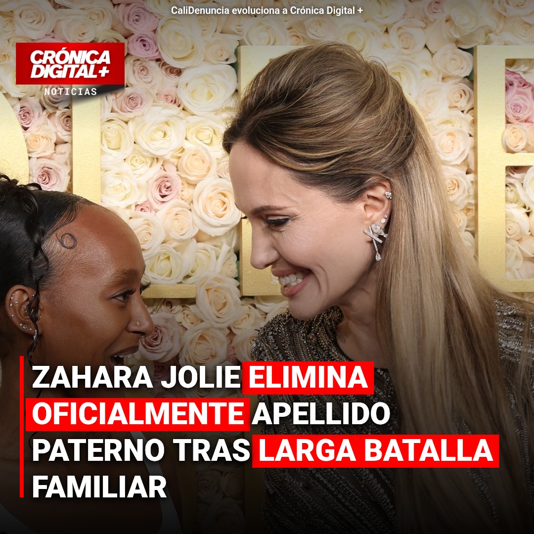 Zahara Jolie elimina apellido Pitt tras proceso legal en California
