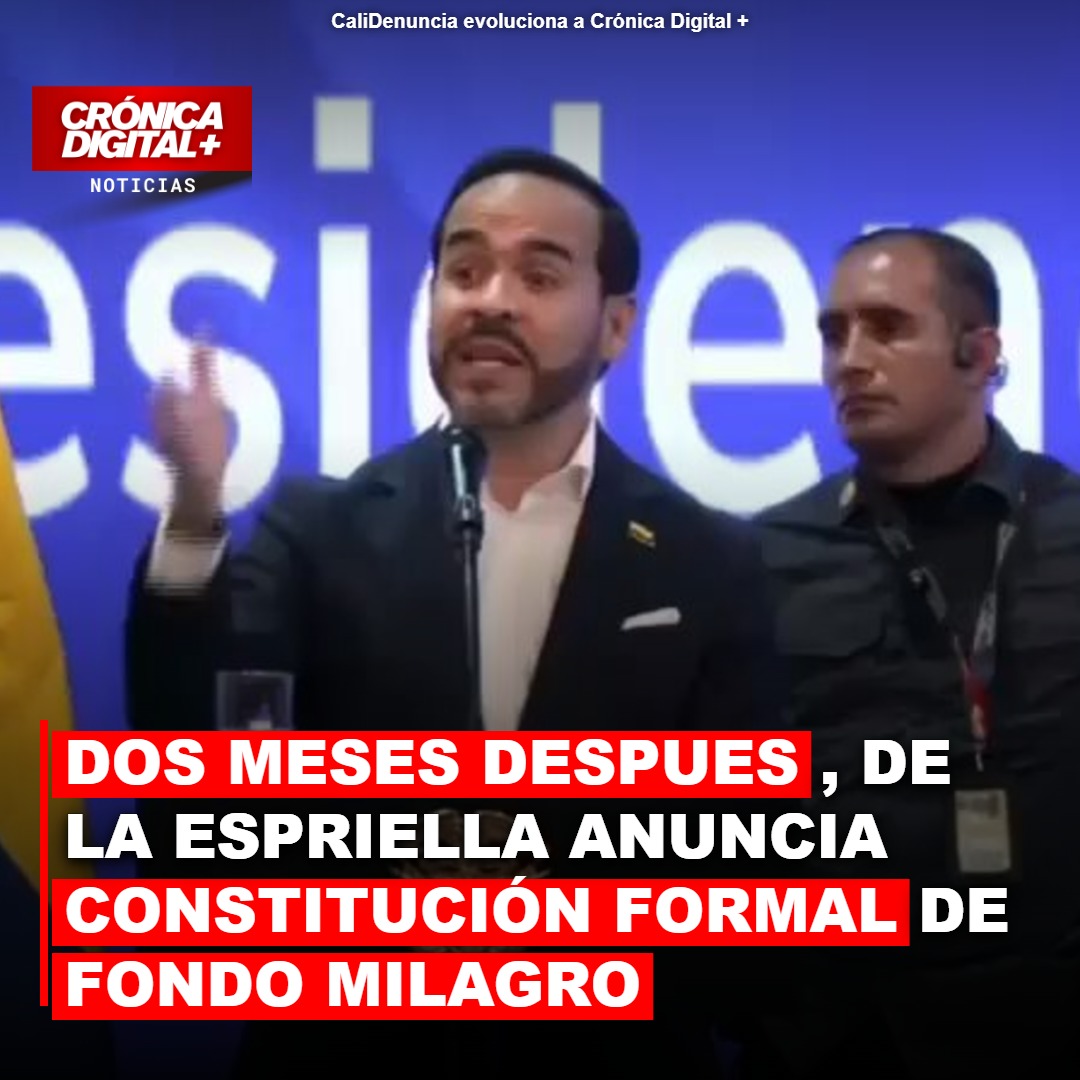 Abelardo de la Espriella anuncia constitución formal de Fondo Milagro en Pereira